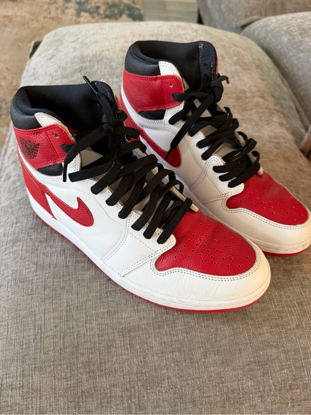 Air Jordan 1 Retro High OG “Heritage” - White/Red/Black 11.5